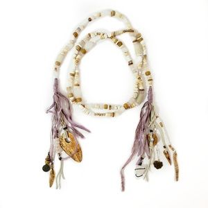 Artisan Unique Beaded Festival Lariat Necklace